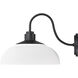 Levitt 1 Light 11.63 inch Natural Black Outdoor Wall Light in Natural White